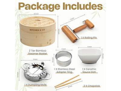 Wide Egg Wok Rack Wood Pot Bamboo Steamer Basket